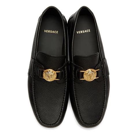 versace mens slippers cheap|Versace collection men's loafers.